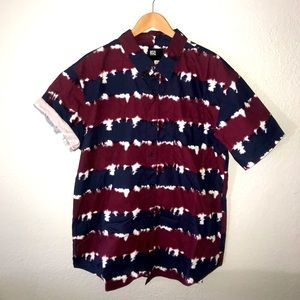 NWT RSQ Cloud Dye Short-Sleeve Shirt - XXL